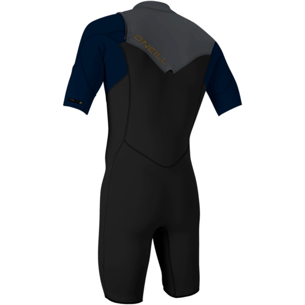 2026 O'Neill Heren Hammer 2mm Borst Ritssluiting Shorty Wetsuit 4927 - Black / Abyss / Graphite